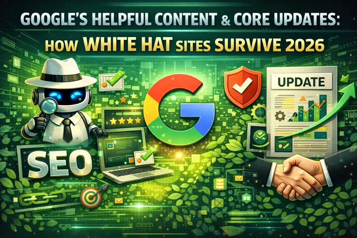 Google’s Helpful Content & Core Updates- How White Hat Sites Survive 2026