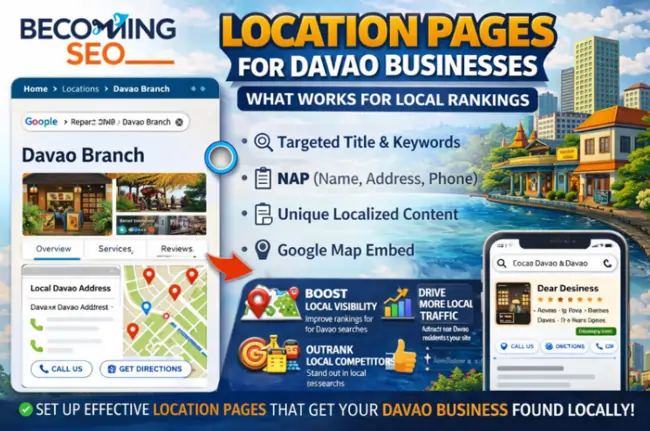 Location Pages for Davao Businesses