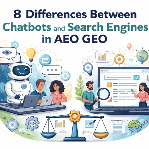 Differences Between Chatbots and Search Engines in AEO GEO