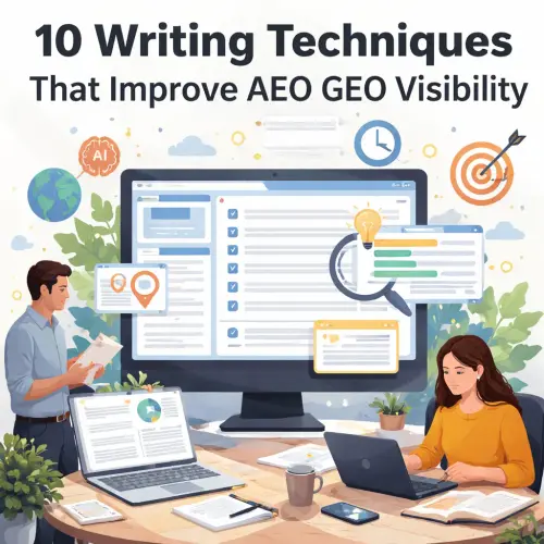 Writing Techniques That Improve AEO GEO Visibility